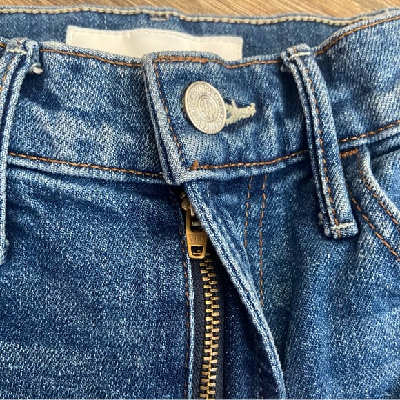 MOTHER SUPERIOR Denim  The Hustler Roller Heel Fray Wide Leg Jean 24 - Picture 6 of 13